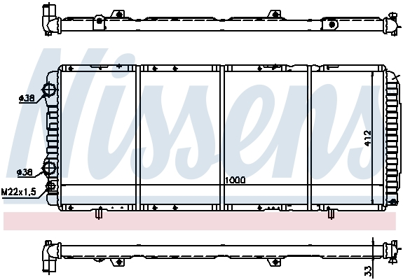 NISSENS 61393 радиатор,...