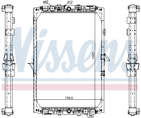 NISSENS 61417A радиатор,...