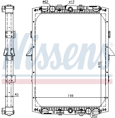 NISSENS 61419A Radiatore,...
