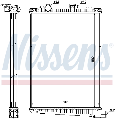 NISSENS 614410 Radiatore,...