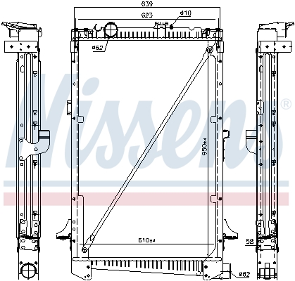 NISSENS 61442A Radiatore,...