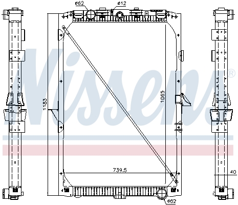 NISSENS 61447 радиатор,...