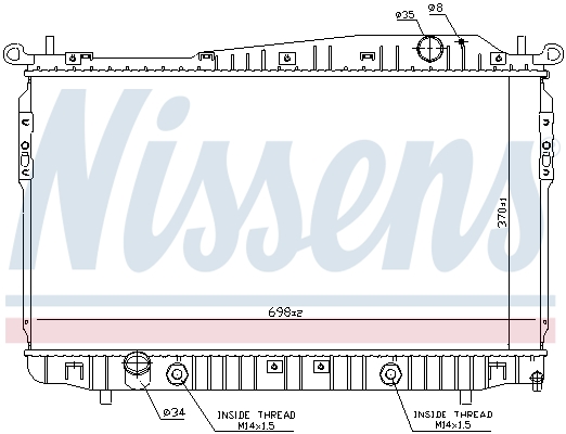 NISSENS 61629 радиатор,...