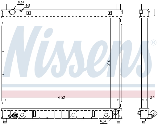 NISSENS 61642 радиатор,...