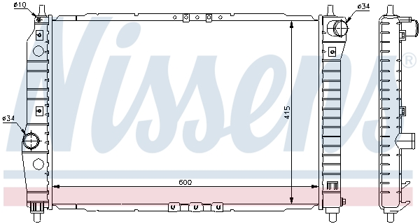 NISSENS 61645 радиатор,...