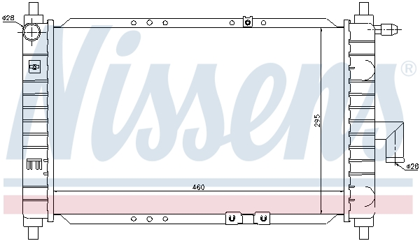 NISSENS 61646 радиатор,...