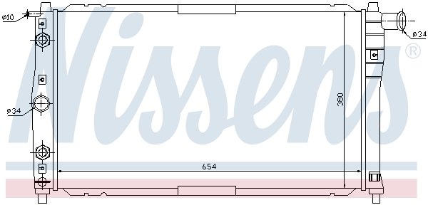 NISSENS 616591 Radiatore,...