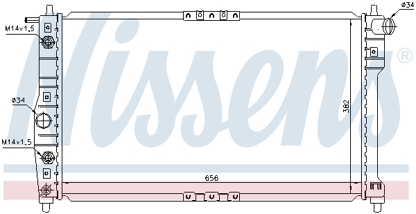 NISSENS 616671 радиатор,...