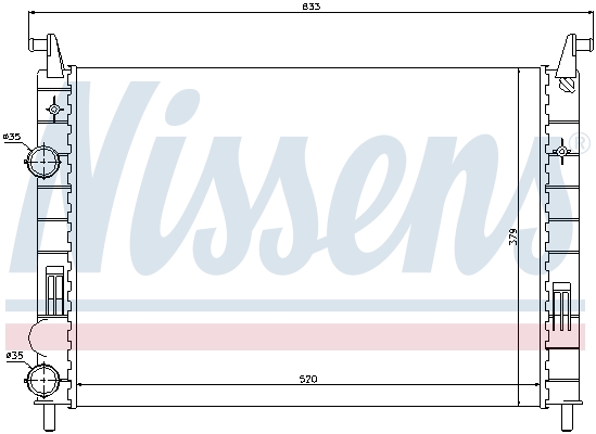 NISSENS 61683 Radiatore,...
