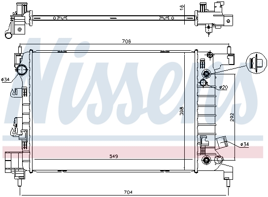 NISSENS 61696 радиатор,...