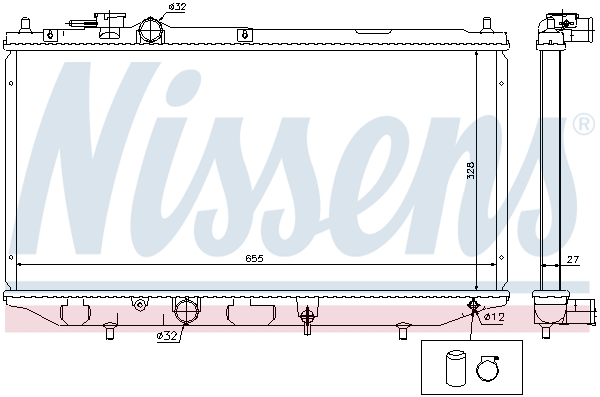 NISSENS 61734 Radiatore,...