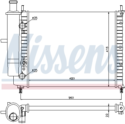 NISSENS 61779 Radiatore,...