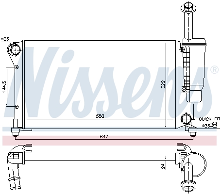 NISSENS 617852 радиатор,...