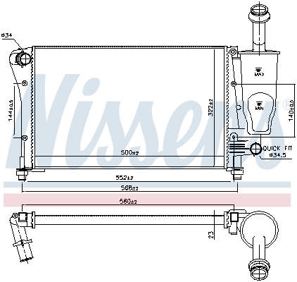 NISSENS 617853 радиатор,...