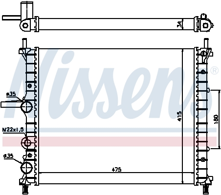 NISSENS 61786 радиатор,...