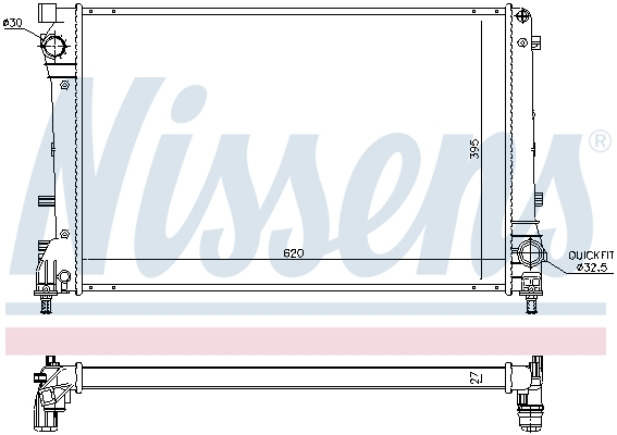 NISSENS 617863 радиатор,...