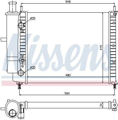 NISSENS 61808 ** FIRST FIT...