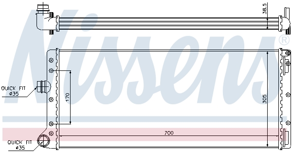 NISSENS 61887 радиатор,...