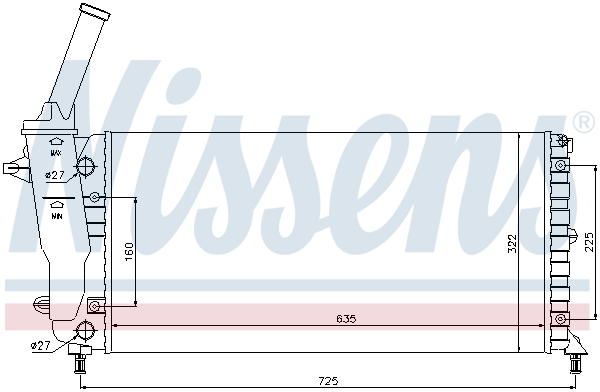 NISSENS 61893 радиатор,...