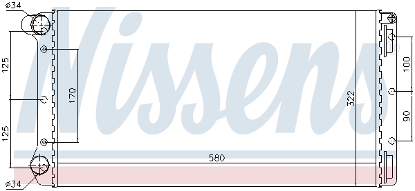 NISSENS 61899 Radiatore,...