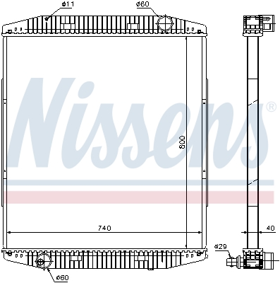 NISSENS 619730 радиатор,...