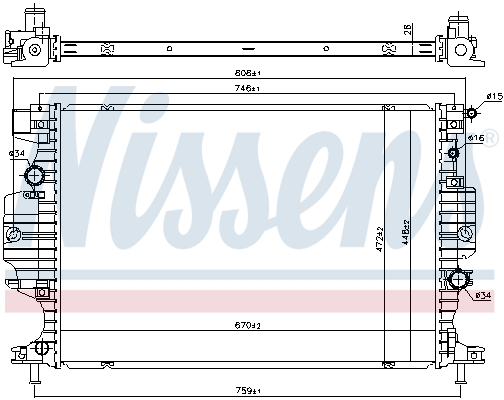 NISSENS 620156 радиатор,...