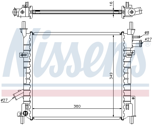 NISSENS 62022A Radiatore,...