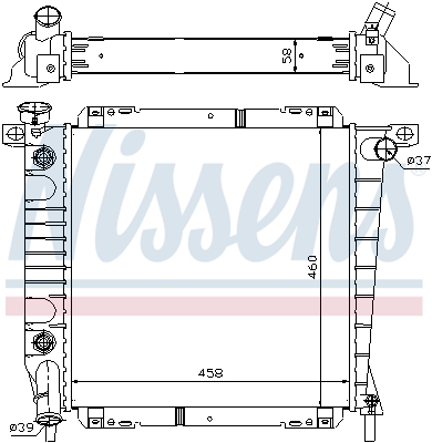 NISSENS 620671 Radiatore,...