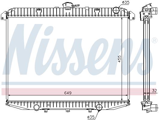 NISSENS 62070A Radiatore,...