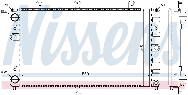 NISSENS 623553 Radiatore,...
