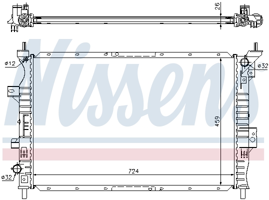 NISSENS 62357 Radiatore,...