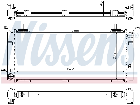 NISSENS 62358 Radiatore,...
