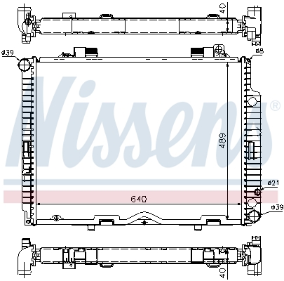 NISSENS 62611A радиатор,...