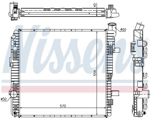 NISSENS 62626A Radiatore,...