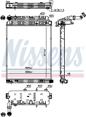 NISSENS 62648 радиатор,...