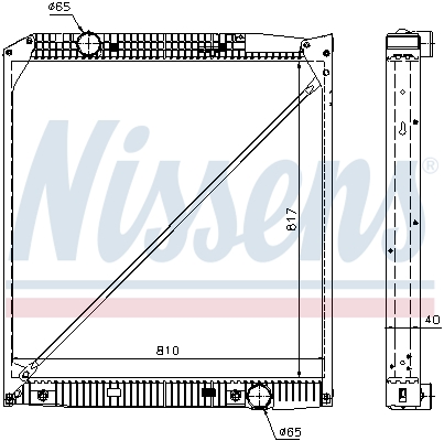 NISSENS 62652A радиатор,...