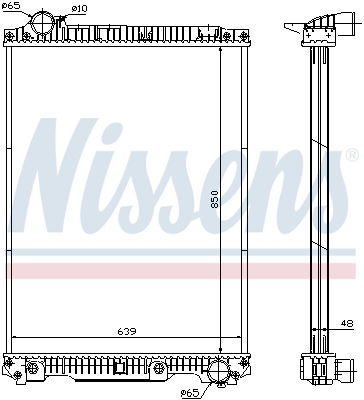 NISSENS 626570 радиатор,...