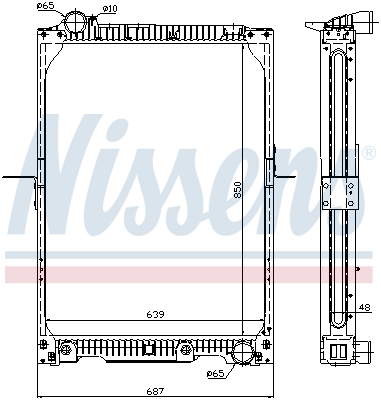 NISSENS 62657A Radiatore,...