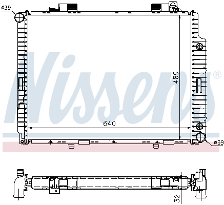 NISSENS 62665A Radiatore,...