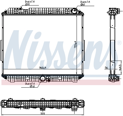 NISSENS 6270020 радиатор,...