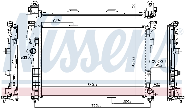 NISSENS 627044 ** FIRST FIT...