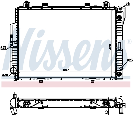 NISSENS 62713A радиатор,...