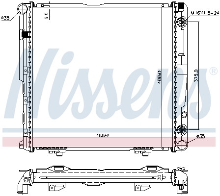 NISSENS 62751A радиатор,...