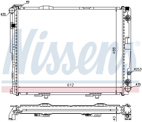 NISSENS 62762A радиатор,...