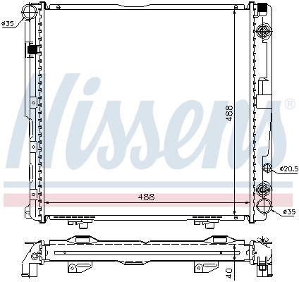 NISSENS 62763A радиатор,...