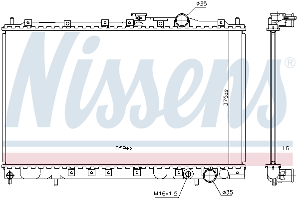 NISSENS 62839 радиатор,...