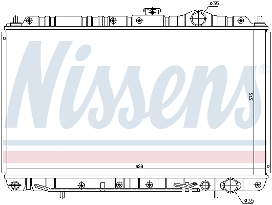 NISSENS 62844 Radiatore,...
