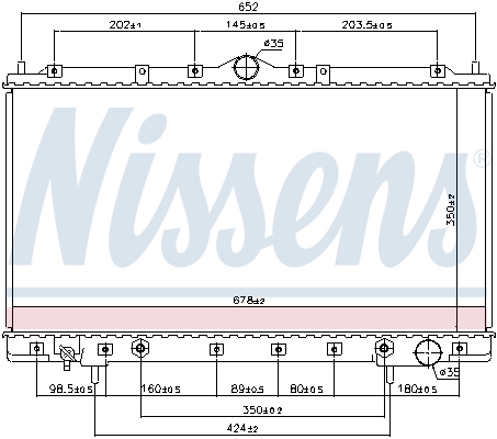 NISSENS 62867 Radiatore,...
