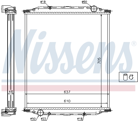 NISSENS 628790 радиатор,...