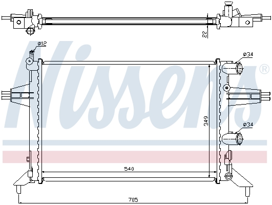 NISSENS 63016 радиатор,...